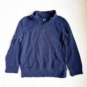 Jumping Beans Boys Navy Blue Half-Zip Sweater Size 6 Cotton & Polyester Blend